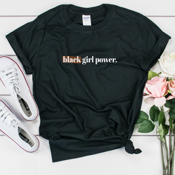 Black Girl Power t shirts for black women