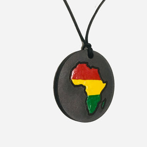 Africa Necklace - African Medallion Necklace - Necklace of African - My Black Clothing