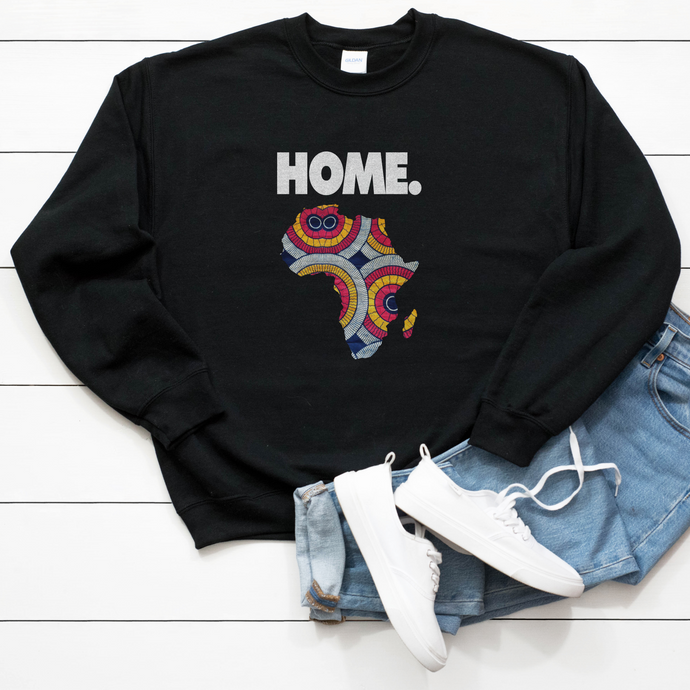 Home is Africa Unisex Sweatshirt - My Black Clothing