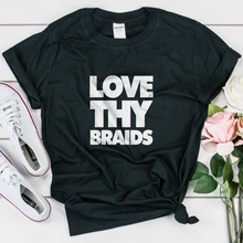 Load image into Gallery viewer, Love Thy Braids Women&#39;s T-shirt - My Black Clothing
