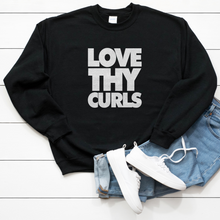 Load image into Gallery viewer, Love thy Curls Unisex Sweatshirt - My Black Clothing