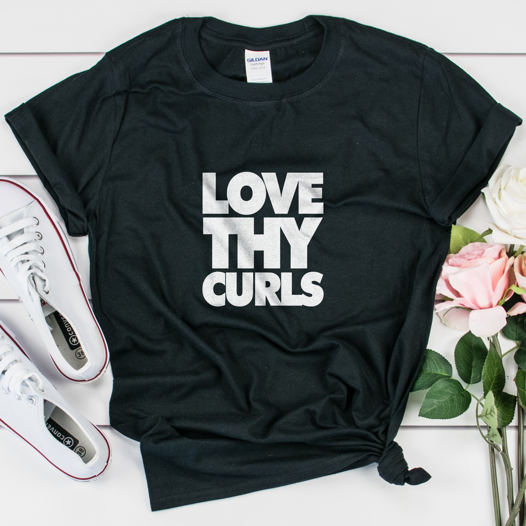 Love Thy Curls Women's T-shirt - My Black Clothing