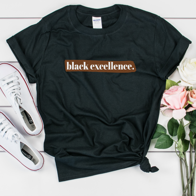black excellence shirt. black owned clothing,