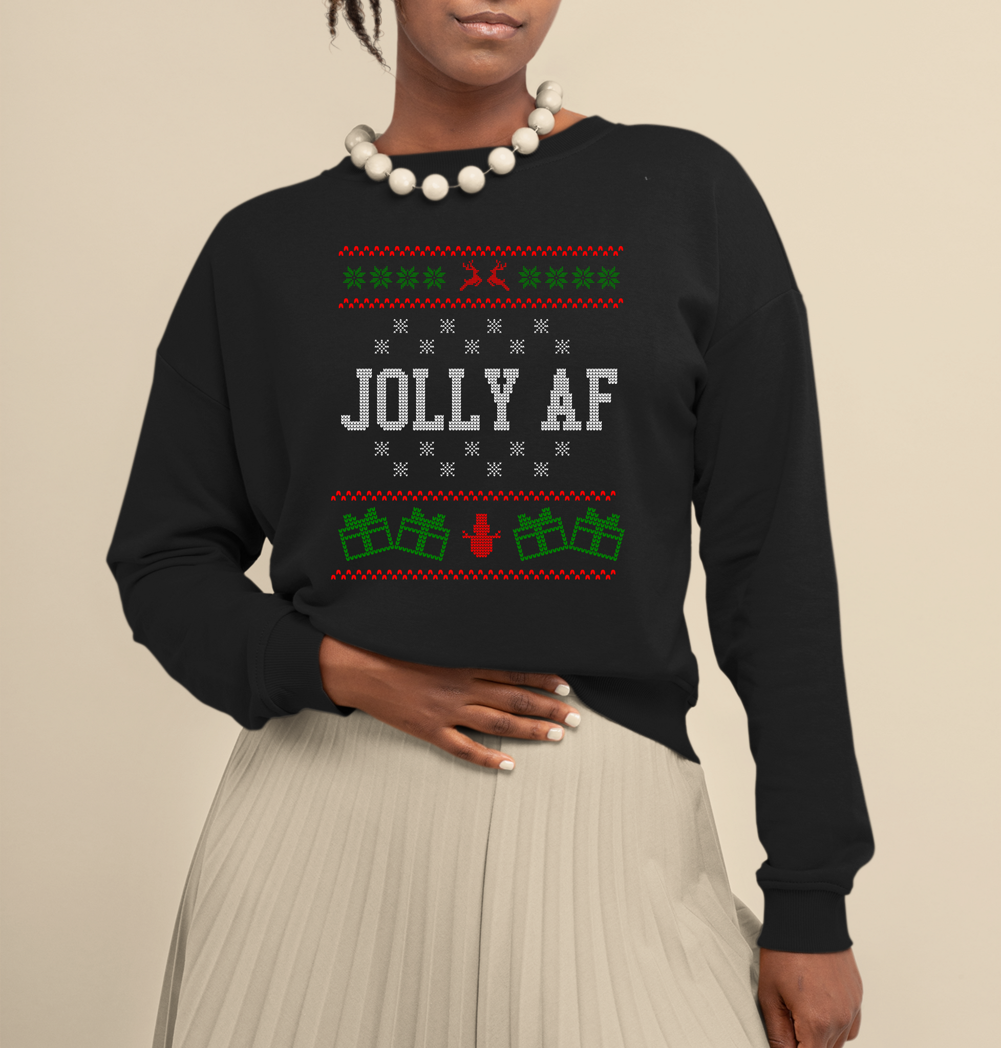 Afro christmas sweater outlet