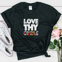 Load image into Gallery viewer, Love Thy Curls Headwrap Print Unisex T-Shirt - My Black Clothing