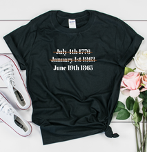 Load image into Gallery viewer, jubilee day shirts for juneteenth. cheap juneteenth shirts black owned.