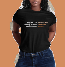 Load image into Gallery viewer, juneteenth black owned freedom day shirt