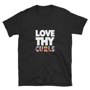 Love Thy Curls Headwrap Print Unisex T-Shirt - My Black Clothing